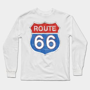 Route 66 --- Vintage Look Design Long Sleeve T-Shirt